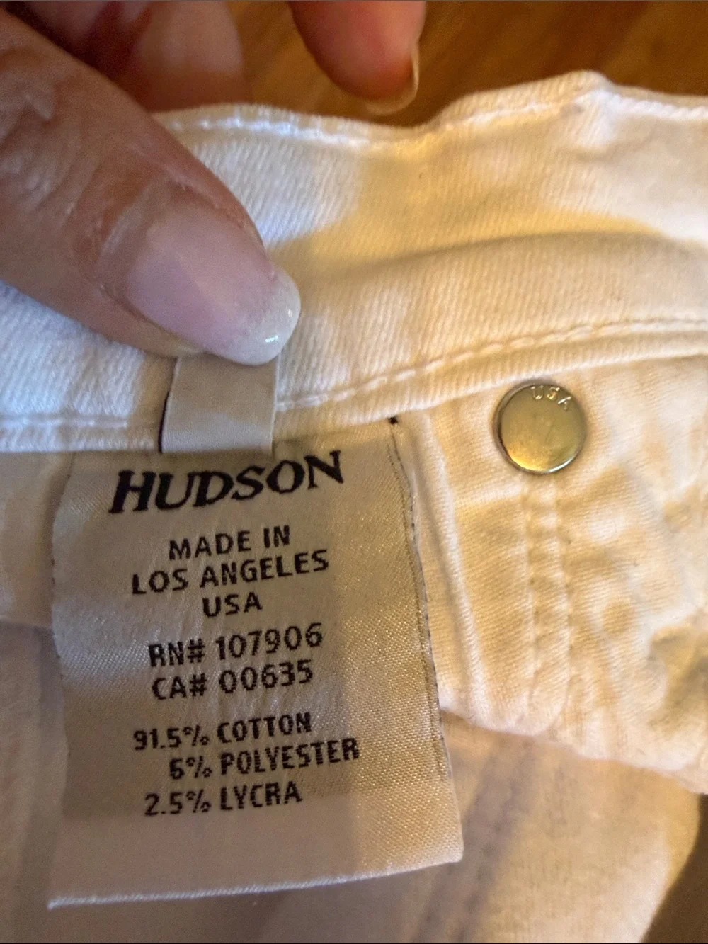 Hudson Jeans Barbara High Rise Skinny Women’s White Jeans
